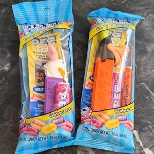 PEZ Candy Dispenser Set - Purple and Orange